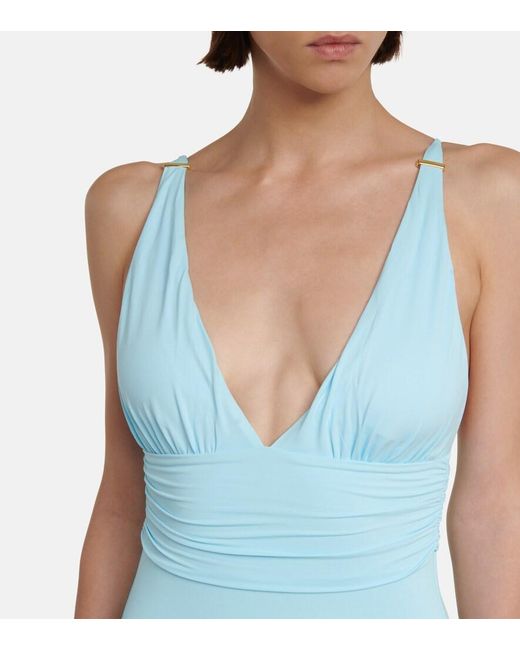 Melissa Odabash Blue Panarea Swimsuit