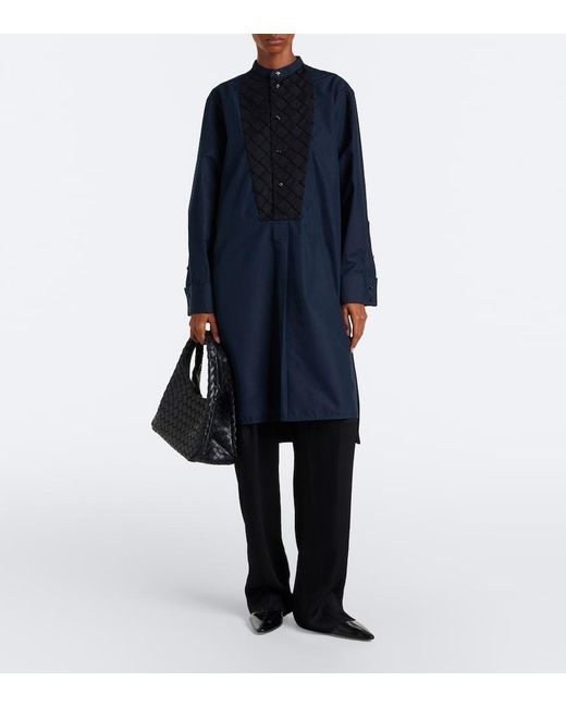 Bottega Veneta Blue Cotton Poplin Tunic