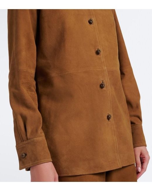 Rohe Brown Suede Shirt