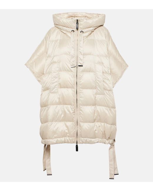 Max Mara The Cube Seiman Quilted Jacket in Natural | Lyst