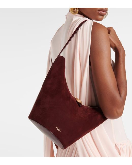 Alaïa Red Bucket-Bag Shape Small Aus Leder