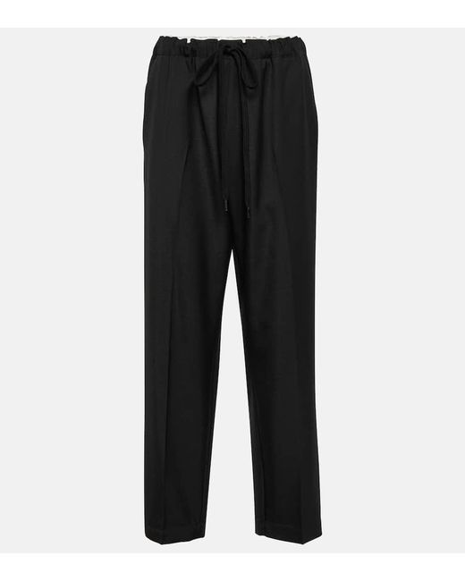 MM6 by Maison Martin Margiela Black Tapered Pants