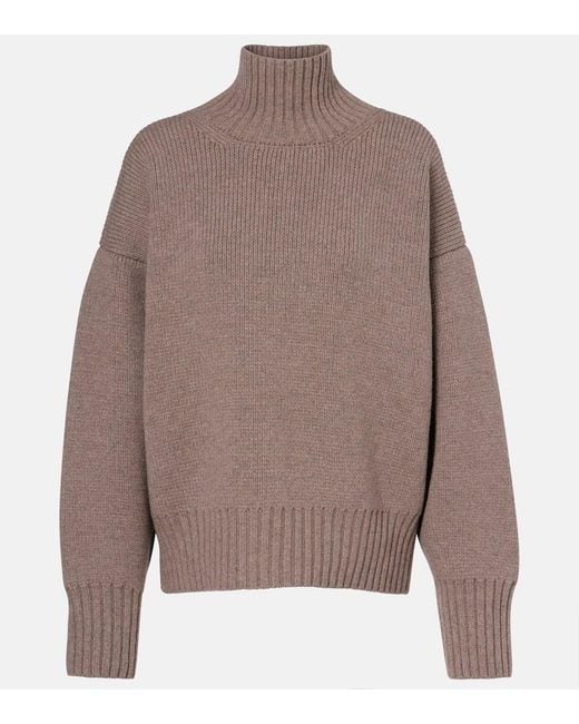 Rohe Brown Wool Turtleneck Sweater