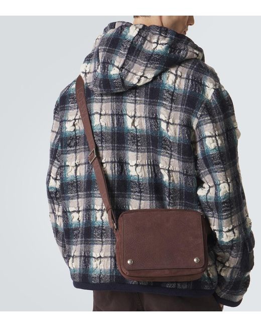 Borsa A Tracolla Pebble Medium di Loewe in Brown da Uomo