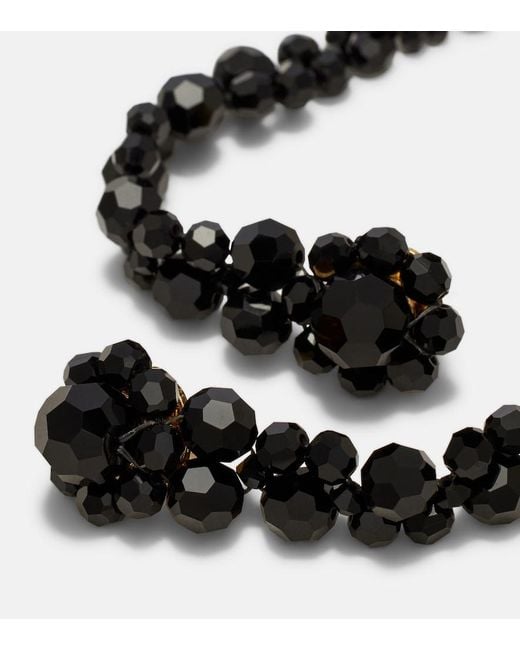 Simone Rocha Black Drip Embellished Drop Earrings