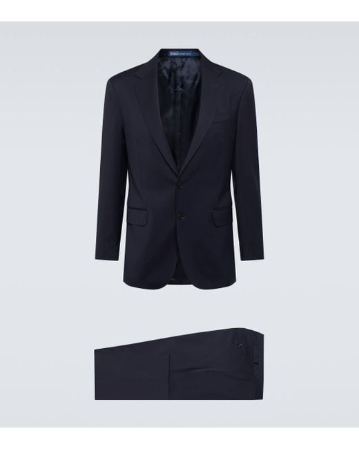 Polo Ralph Lauren Blue Wool Suit for men