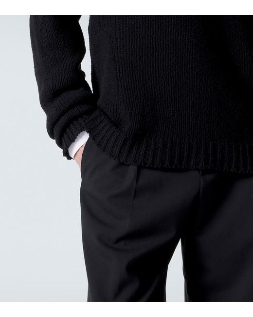 The Row Black Laing Silk Top for men