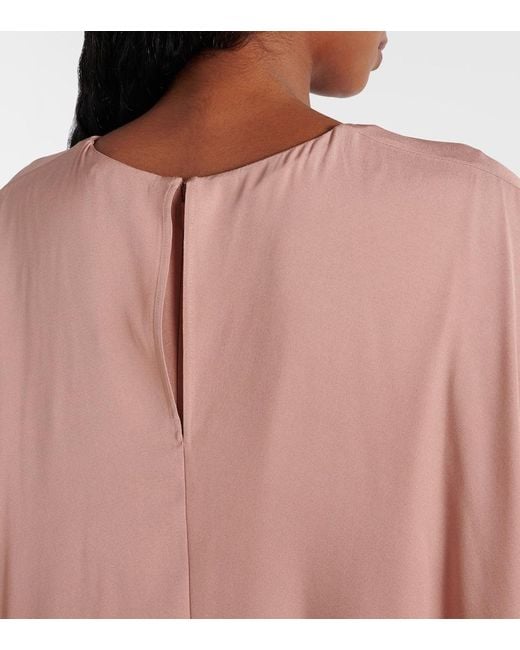 Abito Lungo Con Mantella di Stella McCartney in Pink