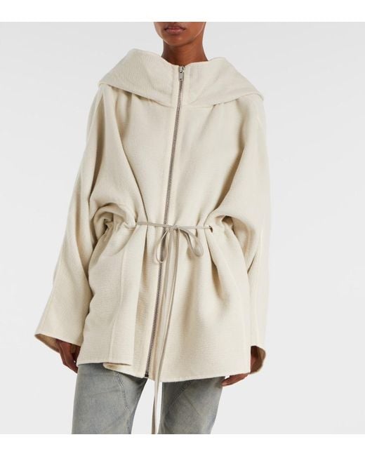 Rick Owens Natural Camel And Wool Jacket