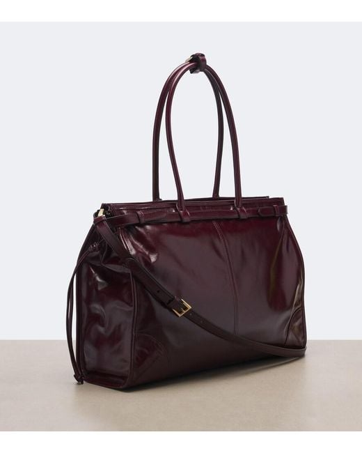 Prada Red Bonnie Extra Large Leather Shoulder Bag