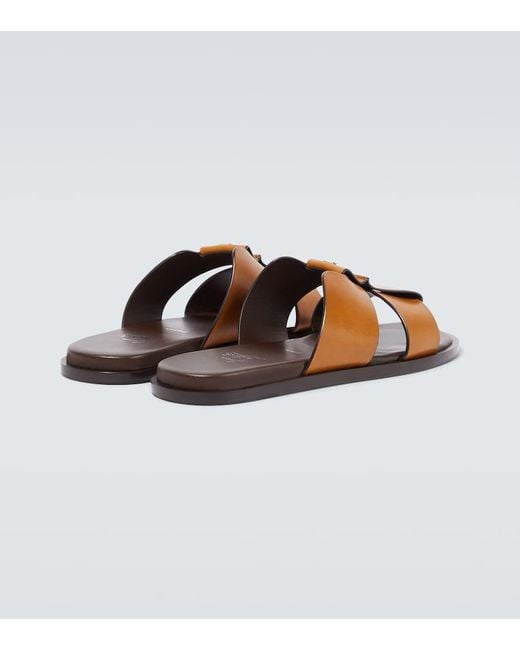 Christian Louboutin Sandalen Loubi Be Aus Leder in Brown für Herren