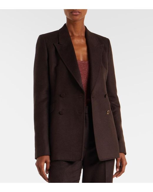 Gabriela Hearst Brown Stephanie Silk Blazer