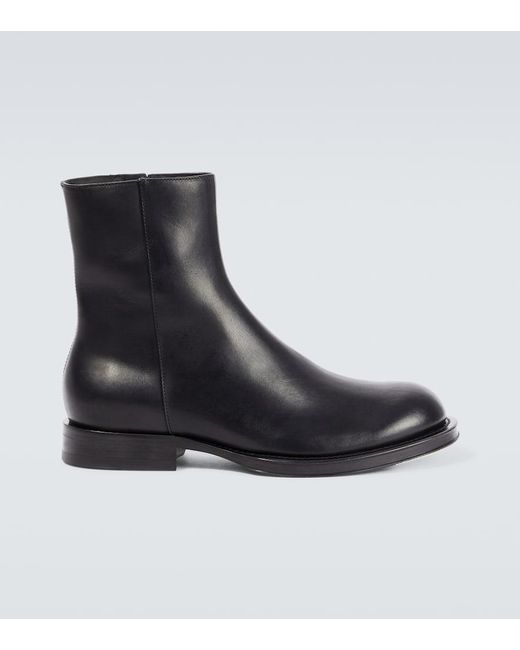 Lanvin Ankle Boots Medley aus Leder in Schwarz f r Herren Lyst AT