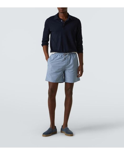 Tom Ford Blue Barnes Suede Espadrilles for men