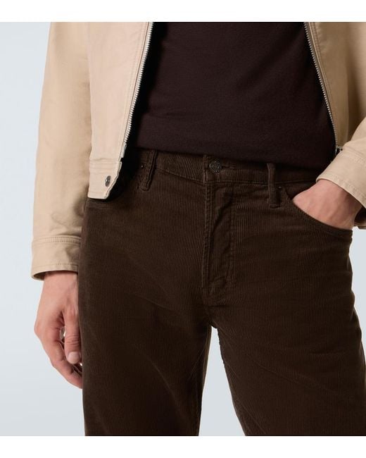 Tom Ford Brown Mid-Rise Slim Jeans for men