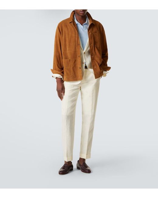 Polo Ralph Lauren Brown Suede Field Jacket for men