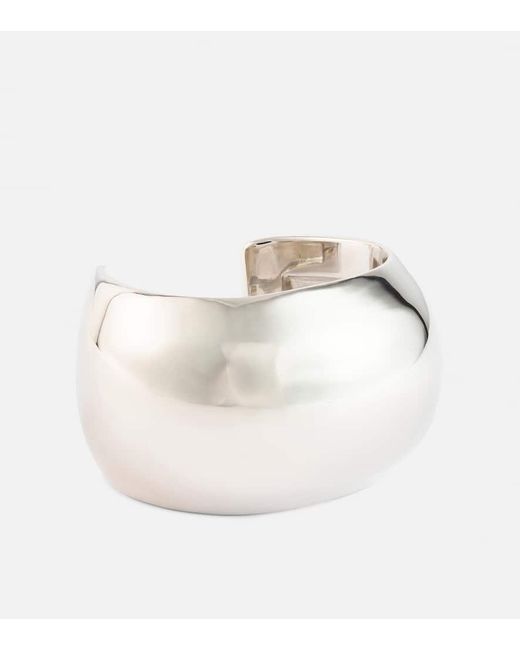 Jennifer Fisher White Globe 14kt Gold-plated Cuff Bracelet