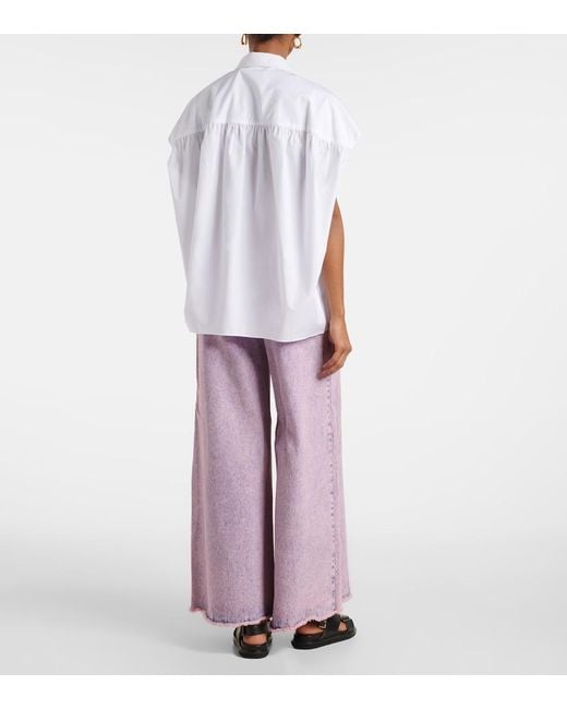 Top De Algodon Marni de color White