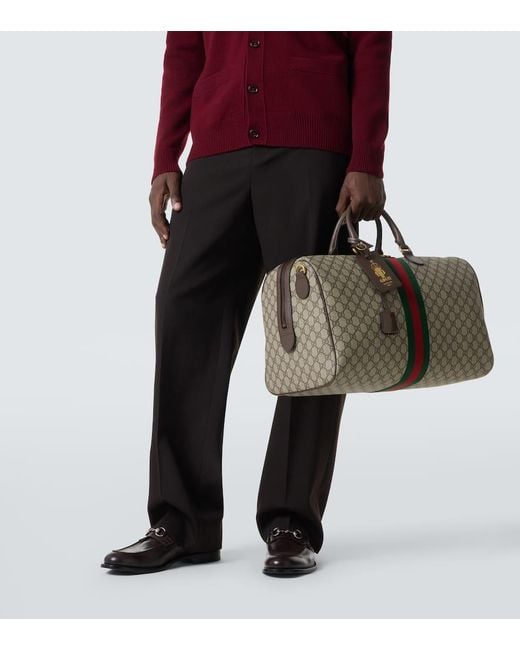 Gucci Brown Savoy Medium Duffel Bag for men
