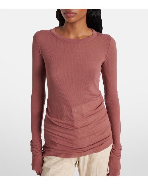 Rick Owens Red Rib Top