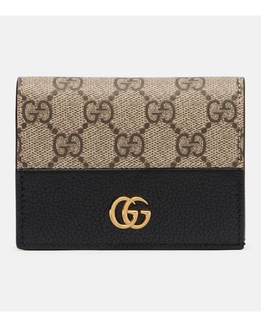 Gucci Black Double G Mini Leather Wallet