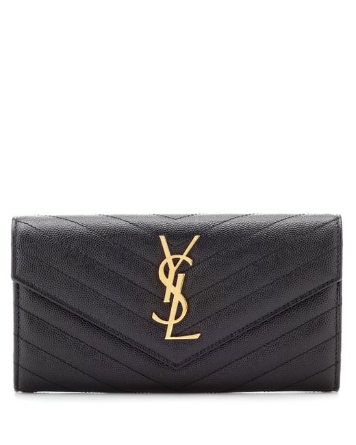 large monogram quilted leather wallet on a chain