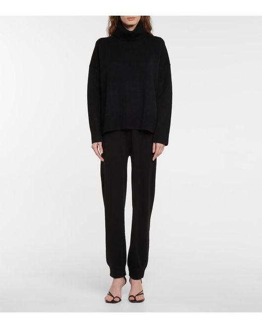 Co. Black Essentials Silk Sweatpants