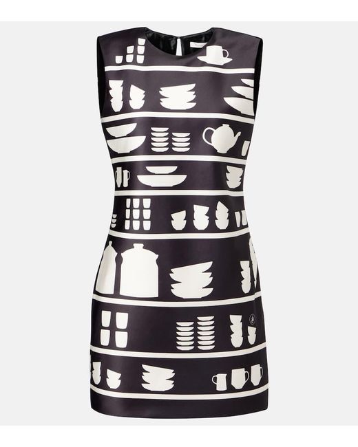 Miniabito Mini Shift Con Stampa di J.W. Anderson in Black