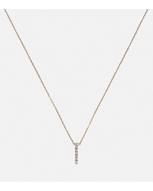 Mateo White 14Kt La Barre Necklace With Diamonds