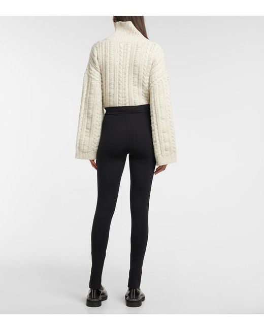 Wolford Blue Midnight Grace High-Rise Jersey Leggings