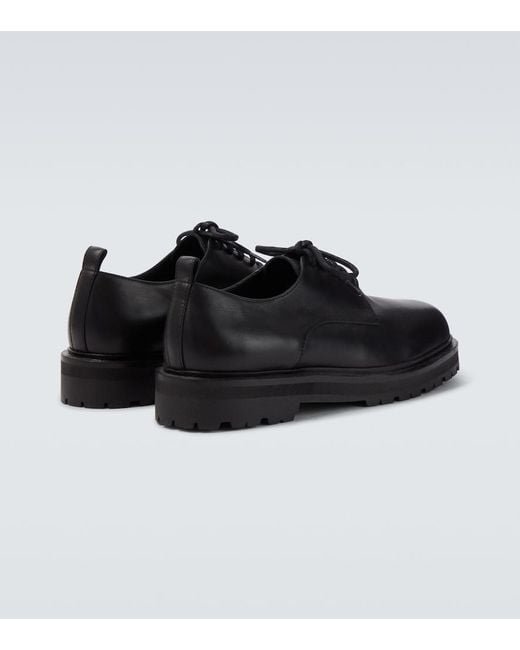 Studio Nicholson Black Jackson Leather Derby Shoes for men