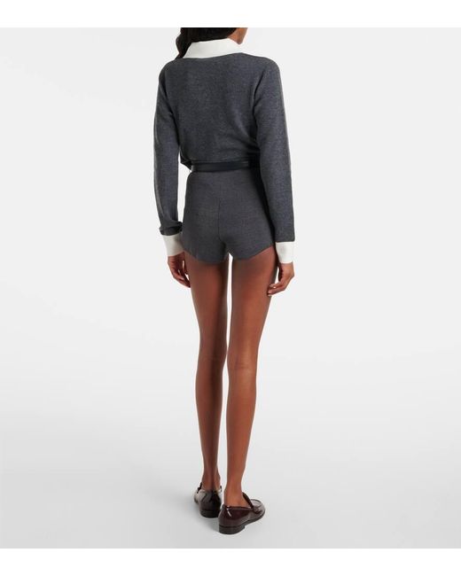 Shorts di Self-Portrait in Black
