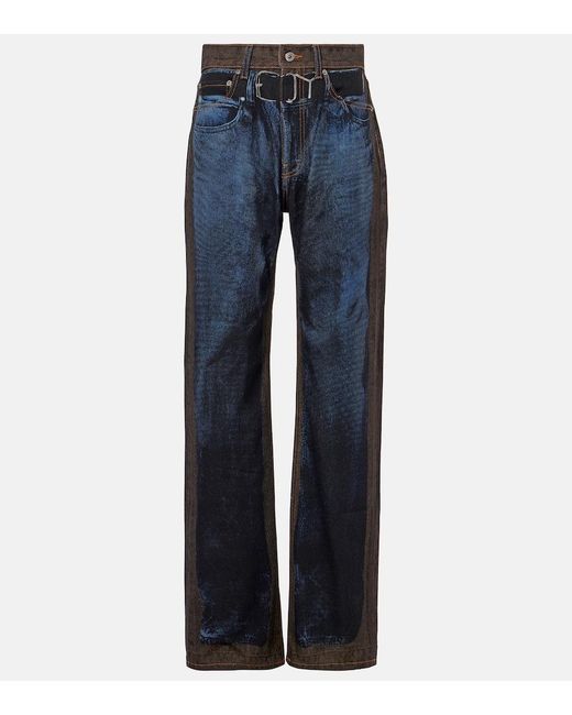 Y. Project Blue Printed Straight Jeans