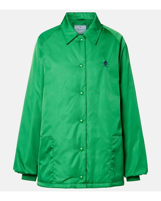Prada Green Re-Nylon Oversized Blouson Jacket