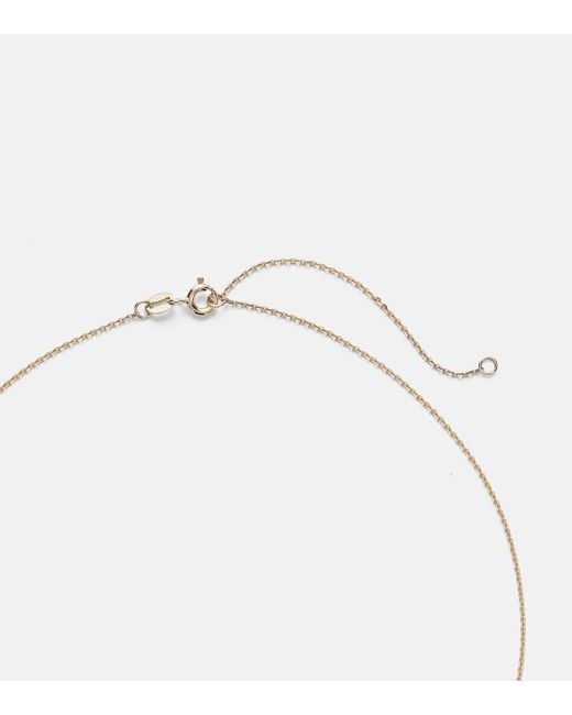 STONE AND STRAND White Essential 18Kt Necklace With Pearl
