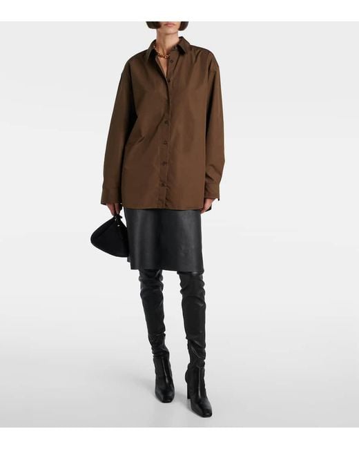 Totême  Brown Cotton Shirt