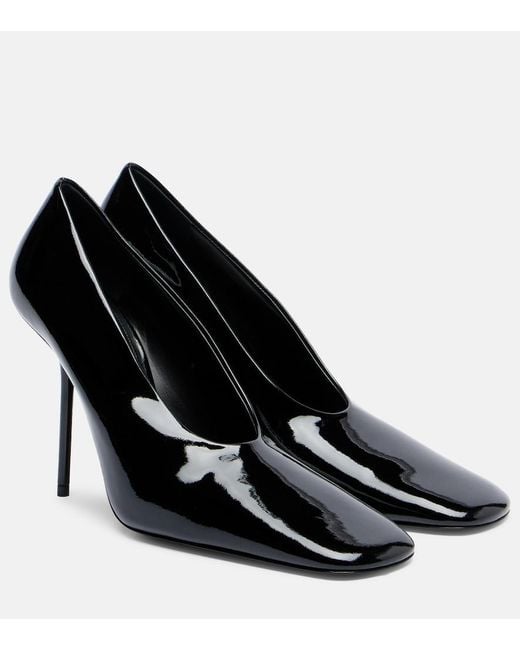 Victoria Beckham Black 100 Patent Leather Pumps