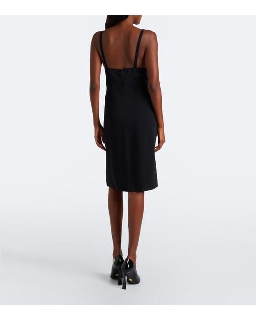 Stella McCartney Black Lace-Trimmed Minidress