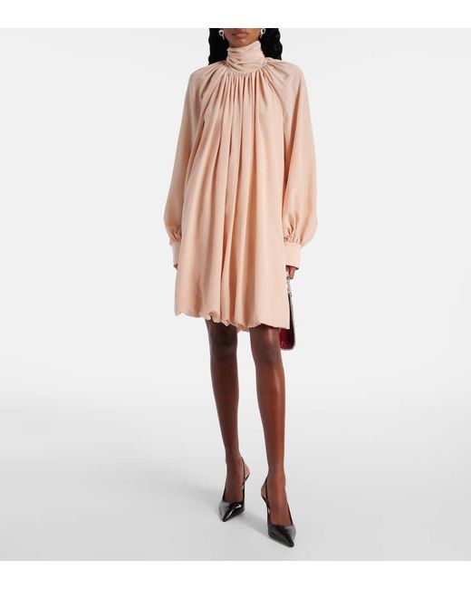 Stella McCartney Pink Minikleid Aus Seidenchiffon
