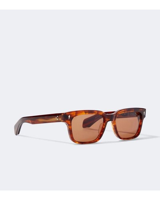 Jacques Marie Mage Brown Molino 55 Square Sunglasses for men