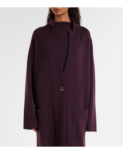 Lisa Yang Purple Cardigan Amie Aus Kaschmir