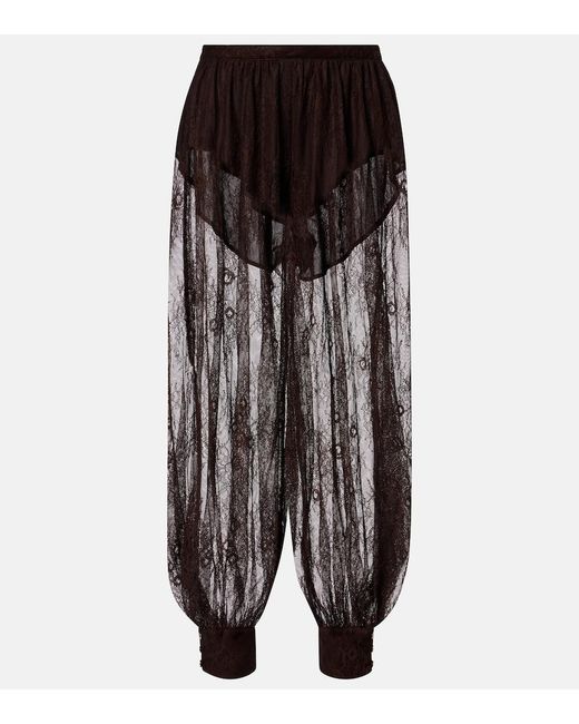 Bananhot Black Kendall Lace Balloon Pants