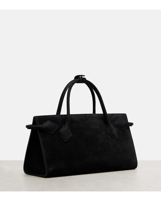 Alaïa Black Suede Tote Bag