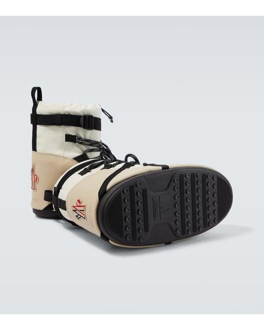 Moncler White X Moon Boot Icon Low Snow Boots for men