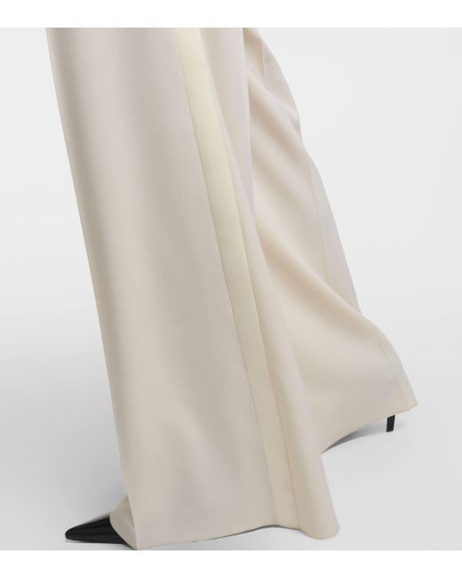 Pantalon ample Karub a taille haute en laine Max Mara en coloris Natural
