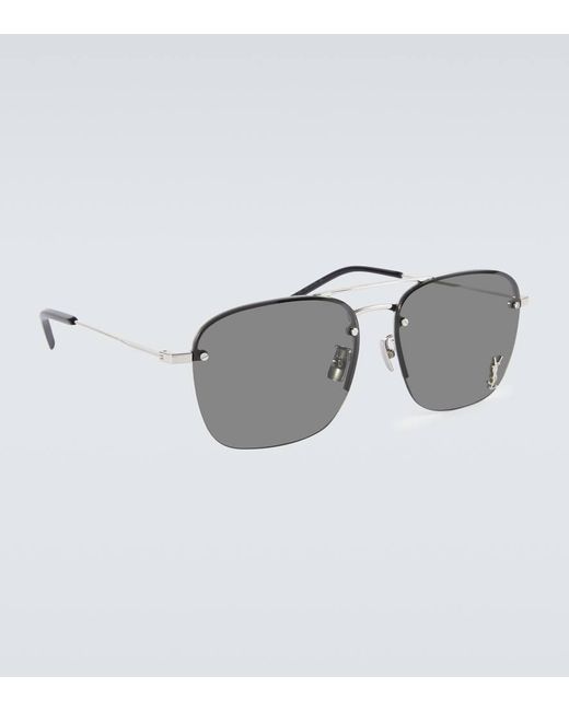 Saint Laurent Aviator-Sonnenbrille SL 309 M in Gray für Herren