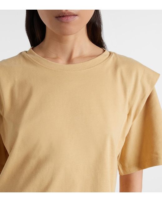 Isabel Marant Natural Cotton Jersey Top