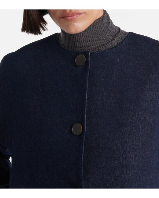 FFORME Blue Dev Cropped Denim Jacket