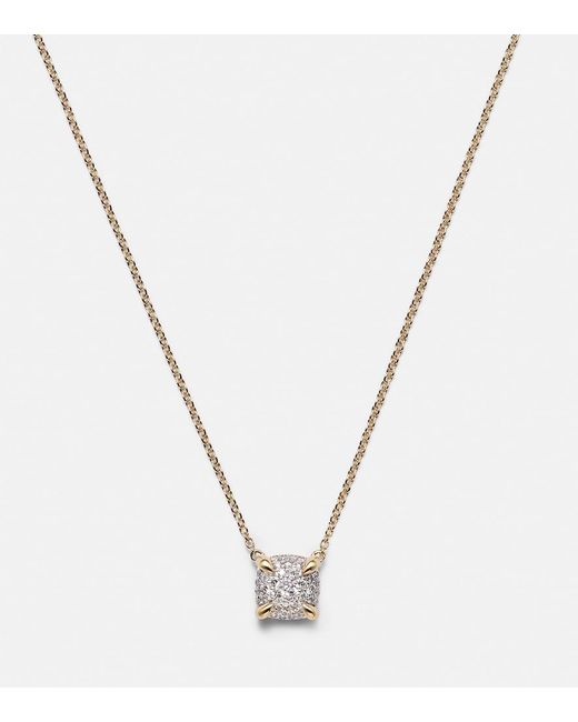 David Yurman Blue Petite Chatelaine 18Kt Necklace With Diamonds