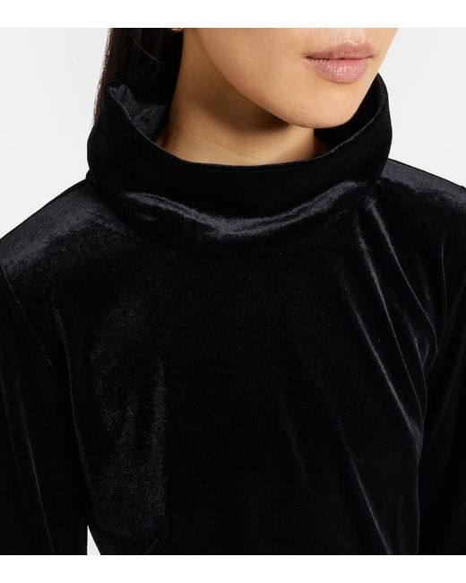 Dorothee Schumacher Black Soft Elegance Velvet Top